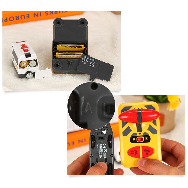 Simulation RC Small Train Cute Sound And Light Train Model Toy Remote Control Train Toy Baby Gift