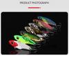 High Simulation Lure Zinc Alloy Sinking Lure Bait 7g/14g For Sea Bass Sequined Bionic Bait With 2