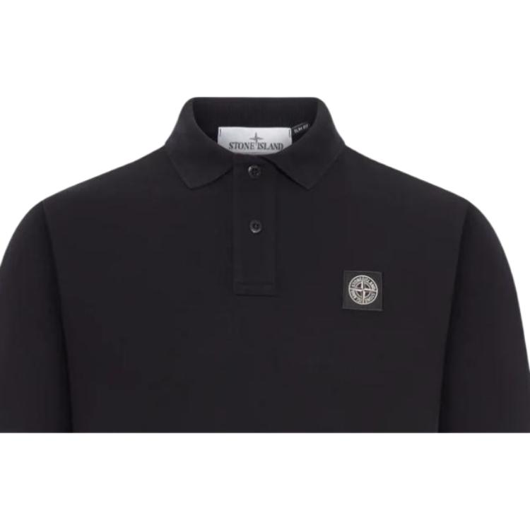 STONE ISLAND Kurzarm Logo Knopf Unifarbenes Poloshirt Herren Oberteile L1S152200008S0017-V0029