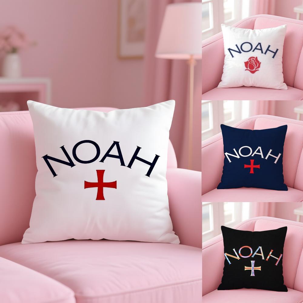 Luxury Brand N-Noah Cushion Cover Soft Short Plush Double-Sided Printing Home Decor Machine Washable Pillow Case Gift