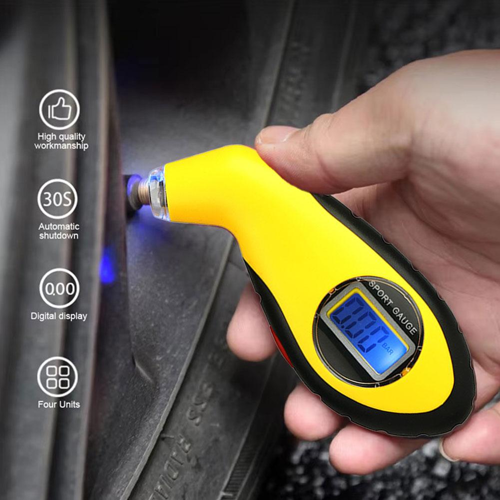 Tyre Pressure Digital Meter Air PSI Meter Tester Tire Diagnostic Pressure Car Mini Tool Gauge Accessories L2C2