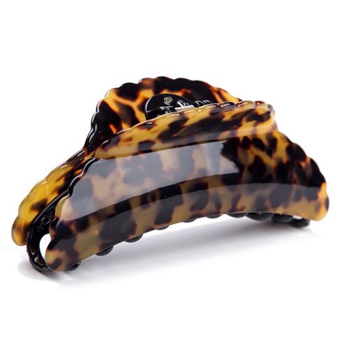 Full Size Celluloid 12 Cm Large Hair Claw Luxury Handmade French Design Fashion Tortoise Shell Accessories Women Hair Clip