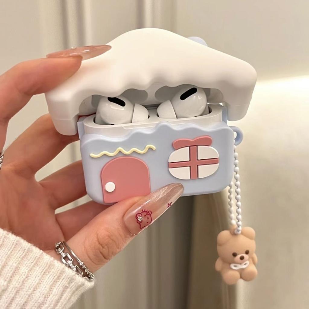 Cartoon Gamepad Earphone Cute 3d Case For Airpods 4 2024 Shockproof Full Cover Earbuds Headphone Charging Box Cover For Airpods4