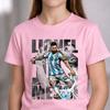 T-shirt Grafica con Ritratto di Messi 2026 Streetwear Estivo Adatta Sia a Unisex Che a Unisex T-shirt Esclusiva Per i Fan del Calcio di Messi
