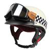 VGV Summer Half Helmet Open Face Motorcycle Helmet With Goggles Vintage Cruiser Scooter Skateboard Man Women All Seasons
