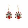 Opera Chinese Exquisite Mask Earrings With Flowing Tassels Women For