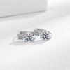 Ins Light Luxury Style Super Flash Zircon Simple Earrings for Women Earrings
