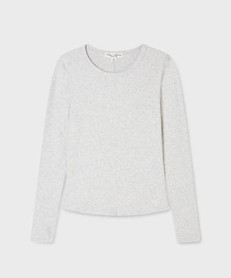 WHO.A.U Ribbed Long Sleeve T-Shirt(F) / Whlag3811F