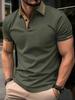 Herren Kurzarm Poloshirt, Kontrastbesatz, Lässiges Alltags Oberteil