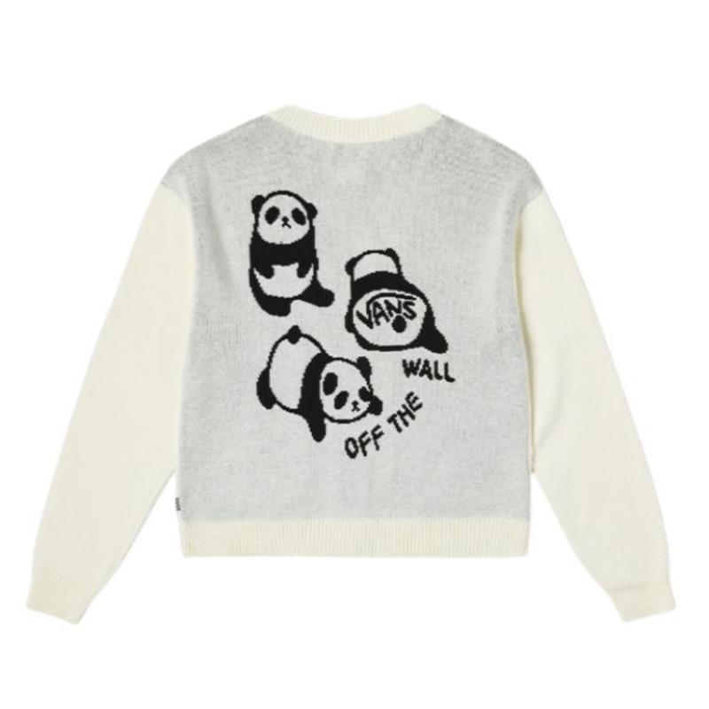 Vans Cardigan Windproof Warm Comfortable Casual Long Sleeve Sweater Women Sweater Off-White VN000NFBFS8
