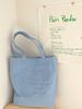 Korean Ins Style Canvas Bag Heart Embroidery Large Capacity Tote Bag For School And Commute Women's Shoulder Bag