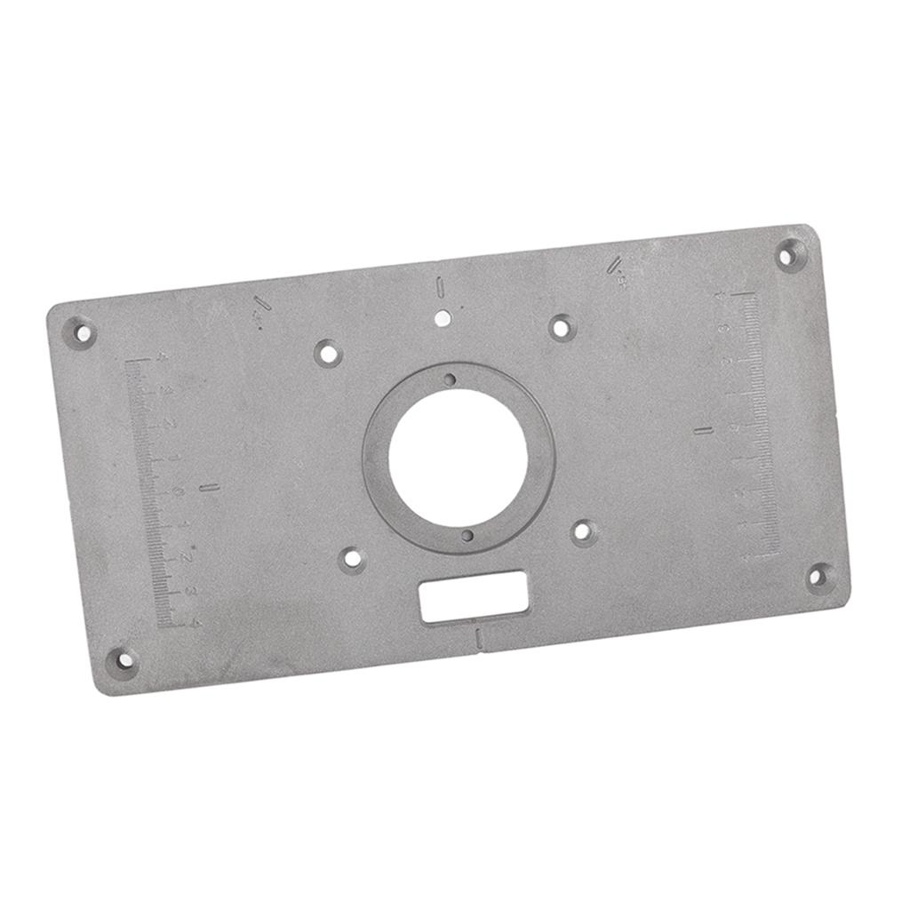Frästisch Einlegeplatte Aluminium Multifunktionale Fräse Einlegeplatte Schablone für Holzbearbeitung Holz