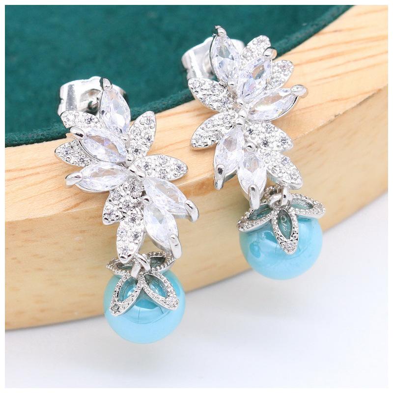 Sweet Romantic Lady Wedding Jewelry Set Light Luxury Quality Jewelry Set