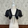 Cardigan Lolita in Chiffon Blusa Arricciata Protezione Solare Estiva Kawaii Y2K