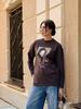 100% cotton t-shirt 2025 spring fashion temperament retro loose meat cover commuter ins wind