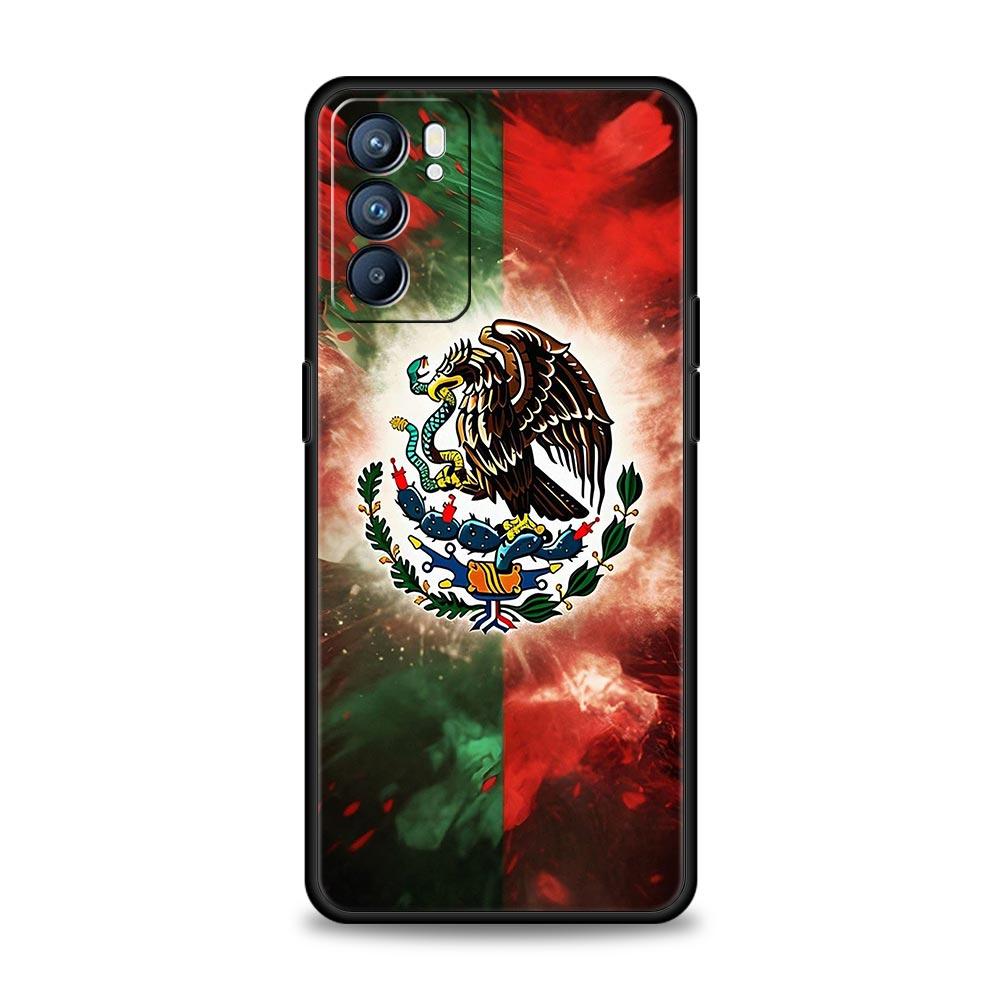 Mexico National Flag Phone Case For Oppo Reno13 Reno12 Reno11 F Reno10 Pro A54 5G Find X5 A53 A52 A9 A17 4G A79 A80 A98 Cover