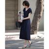 Elegant V-Neck A-Line Sleeveless Summer Dress