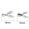20pcs Stainless Steel Pendants Clasps Connectors Pinch Clip 18mm PVD Never Fade Charm Fasteners For Diy Necklace Jewelry Making