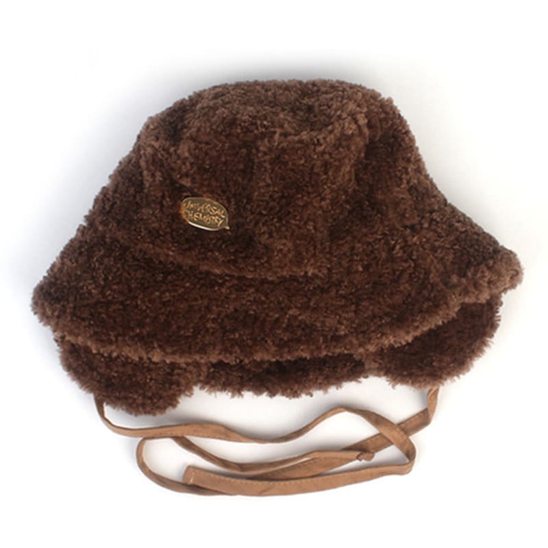 

Универсальная химия Детская меховая коричневая панама с ушками FREE