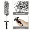 Car Wash Super Brush Microfiber Premium Wheels Brush Non-Slip Handle Easy To Cleaning Car Rims Spokes Wheel Detailing Clean Tool