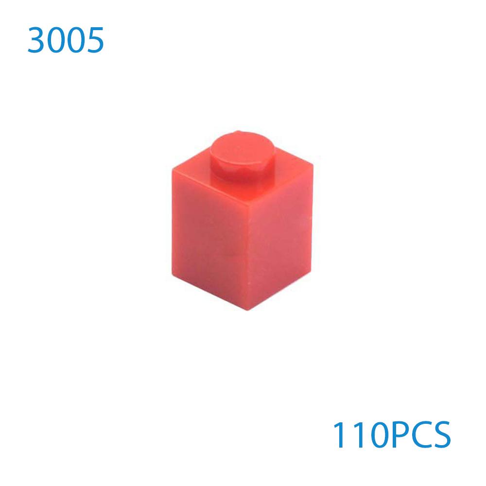 50 Stück/Los DIY Bausteine Dicke Figuren Steine 1x1 Noppen Pädagogisch Kompatibel mit 3005 Kunststoffspielzeug für Kinder Geschenke