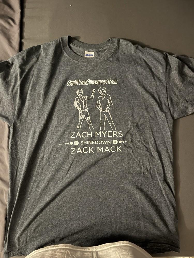 Vintage Shinedown Concert Tour T shirt From Zach Myers Sollow Superhero Tour XL XL