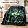 Couverture Flottée Personnalisée avec Texte Impression Borussia Mönchengladbach Couverture Chaude et Confortable Literie pour Canapé de Maison