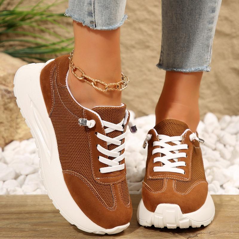 Large Size Single Shoes Women's Autumn New Platform Trend Versatile Dad Shoes Casual Sports Women