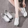 Fashion New Arrival Spring Summer Genuine Leather Shoes Women Fashion Sneakers Height Increasing 8cm White Shoes Thick Sole
