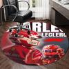 Personalized Charles Leclerc Round Chair Office Rug - Perfect for Mat, Office Chair & More - Ideal Gift for Birthdays and Holidays