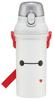 Water Direct Dishwasher Made In Disney Baymax Boys and Children's Bottle, Drink, Plastic, 480ml, One-Push Open/Close, Safe, Japan, Design,