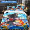 Ninja And Friends Collage 3pcs K-pop Music Group Bedding set,Ideal for Bedroom, Dormitory,Including Duvet Cover And 2pcs Pillowcases,Fan Gifts