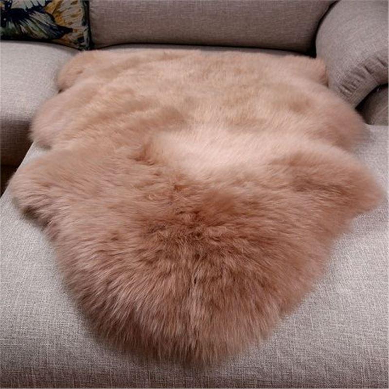 Australian Sheepskin Wool Chair Cushion - Round Mat for Dining Chairs & Sofas