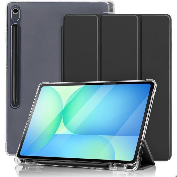 Coque de Protection - BOOLING - Samsung Galaxy Tab S9 - Silicone Renforcé - Noir - Emplacement Stylet