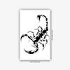 Dark Wild Scorpion Tattoo Sticker Niche Cool Sa Black Grey Lines Waterproof Long-Lasting Behind The Ear Side Neck Pattern