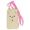 Naitou Design Fluffy Smartphone Pouch Korilakkuma for Ages 6 and Up, Size Approximately 11cm Wide X 2cm Deep X 19.5cm High