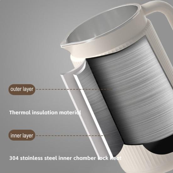 Aparat pentru lapte de soia 1200ml Mașină automată pentru lapte de nuci cu 12 lame Eficient Grinder pentru lapte de soia pentru lapte vegetal de casă