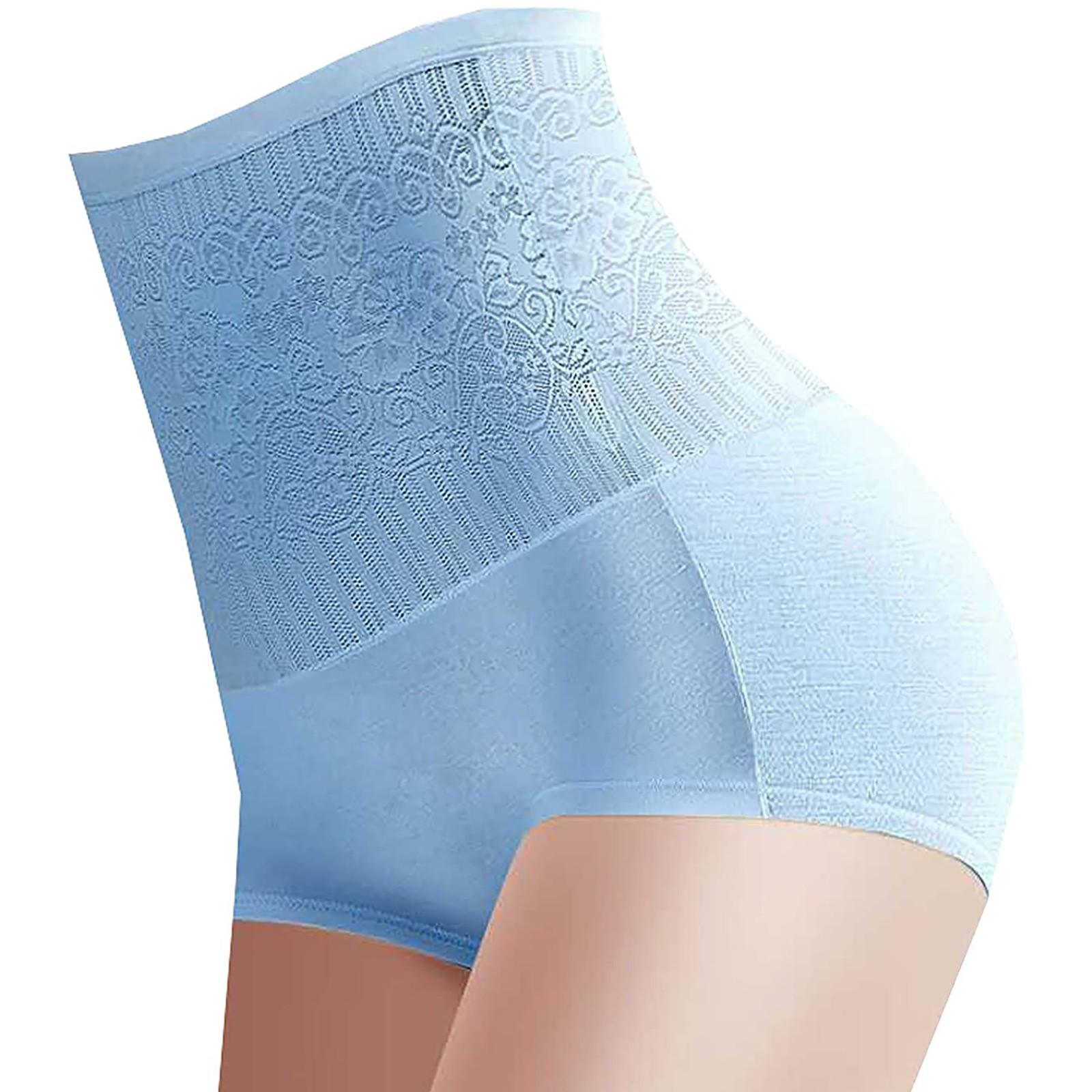 Женские однотонные трусы для коррекции фигуры на животе и бедрах с высокой талией — фото 3