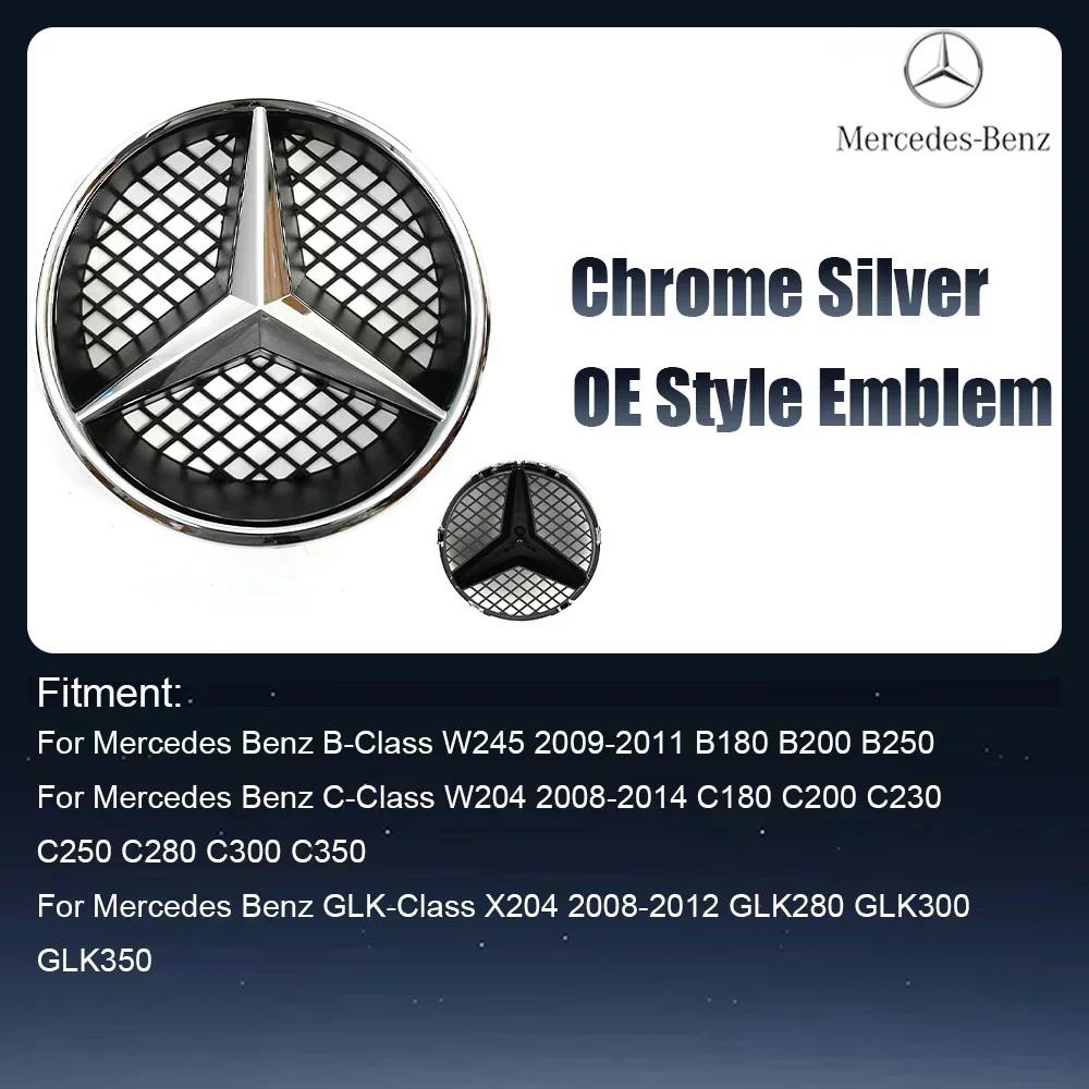 

Car Sticker For Mercedes Benz Silver And Black OE LED Emblem Light Car Front Grille Illuminated Logo Star Badge For Mercedes Ben