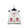 European-Style Colorful Logo V-Neck Knitted Cardigan Vest - High-Quality, Single-Breasted with Pocket Drawstring, New Early Spring Arrival.