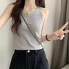 I-shaped Sling Vest Women's Inner Summer Collarbone Round Neck Tight Suit Bottoming Anti-light Sleeveless Outer Top