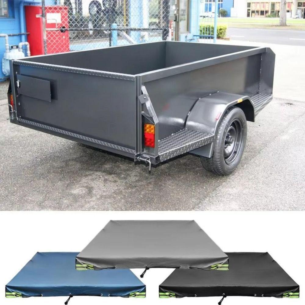 420D Oxford Car Tarpaulin Trailer Cover Universal Trailer Protective Cover  Cars Transport
