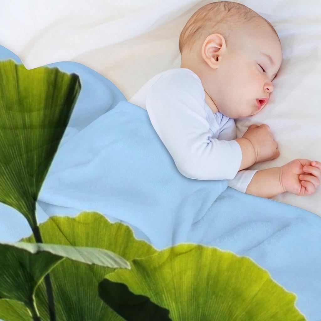 Gingko Biloba Tree Throw Blanket Custom Funny Gift Kid'S Decoratives Blankets