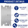 50X Safety Nail Plate For Wood Studs Cable Protector Plate Steel Safety Plate For Wood Stud  Nail  Plate