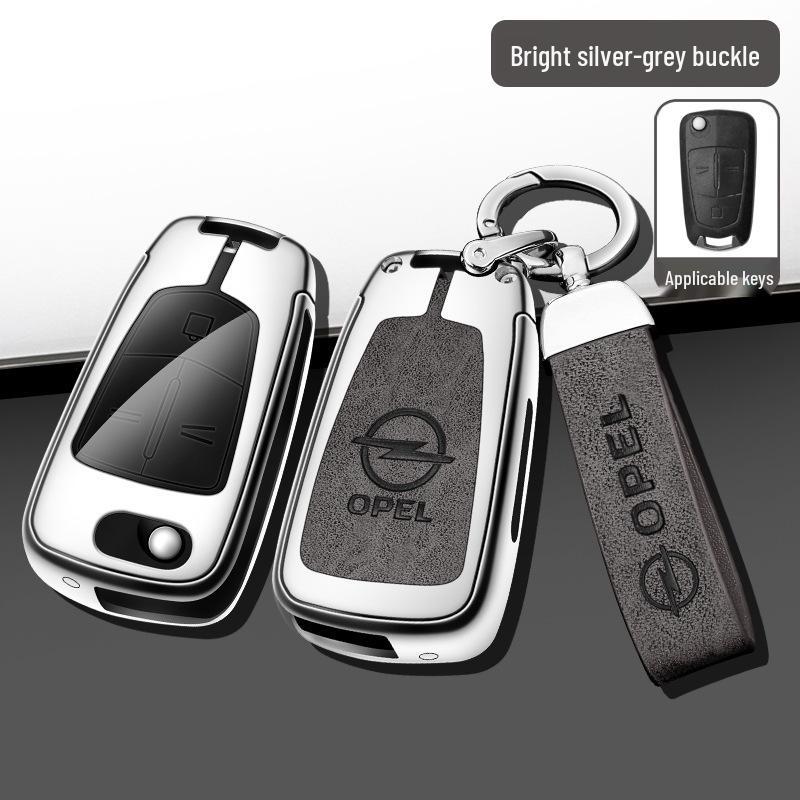 Opel Antara/Insignia Folding Key Case Metal Cover Set - Full Coverage Shell with Buckle