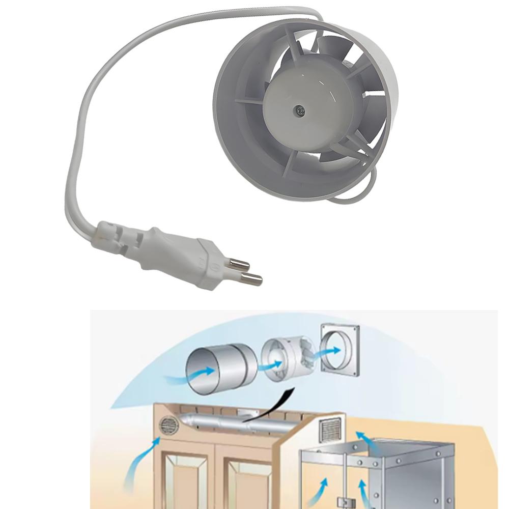 4/5 inch 220V EU Silent Ventilation Air Vents Ventilator Extractor Exhausted Extractor Fan Ventilator Bathroom Kitchen Washroom