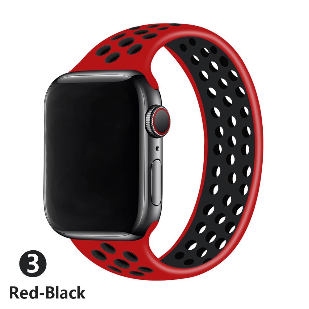 Cinturino Per Apple Watch Band 45mm/41mm 44mm 40mm 49mm 42mm 45 mm silicone Elastico solo bracciale iWatch ultra 2 Serie 3 SE 6 7 8 9