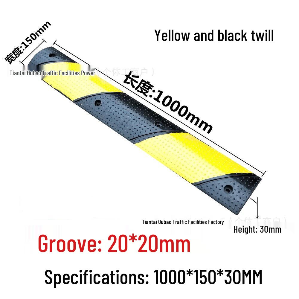 Non-Motorized Lane Mini Bump & Anti-Skid Strip for Bicycles and Pedestrians