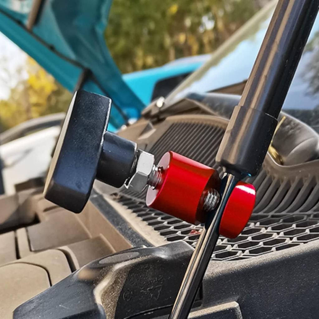 Zipelo Lift Support Clamp, Hood Strut Fixing Clamps with Brass Core, Shock Prop Strut Stopper Retainer for Car Hood, Spark Plug Gap Gauge Tool,
