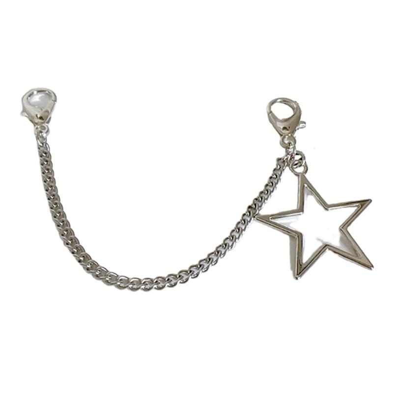Stylish Shoe Chain Unique Hollow Star Pendant Martins Boots Chains Canvas Shoes Buckles for Casual and Formal Occasions